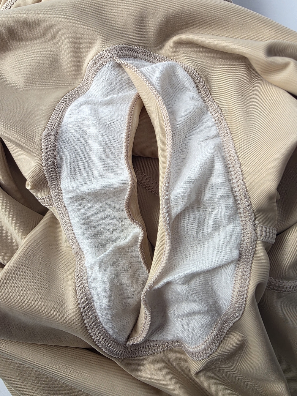 Spanx By Sara Blakely On Core Mid-Thigh Bodysuit Beige - Picture 10 of 10